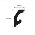 Lichtstrahler Stuckleisten Pareto OL-47 - 2 Meter